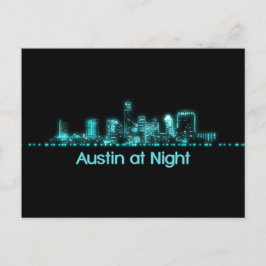 Austin Skyline Postkarte
