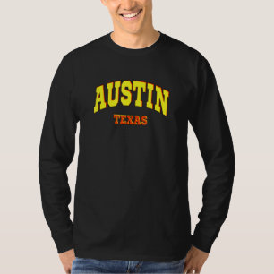 Austin Staat von Texas Sporty Ästhetik Design City T-Shirt