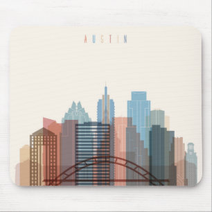 Austin, Stadt-Skyline Texas Mousepad
