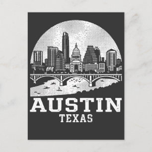 Austin Stadt Texas Postkarte