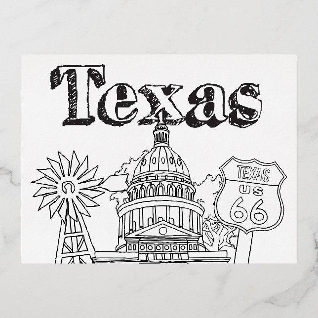 Austin Texas Art Vacances Texas Souvenir Design (Recto)