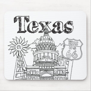 Austin Texas Art Vacation Texas Souvenir Design Mousepad