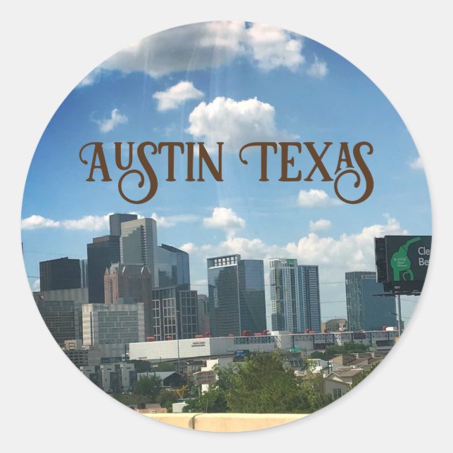 Austin texas, background sticker (Devant)