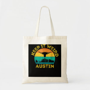 Austin, Texas Behielt es komisch Longhorn Tragetasche