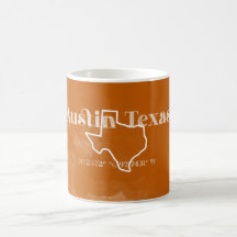 Austin Texas Brûlé Orange Mug