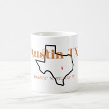 Austin Texas Brûlé Orange Mug