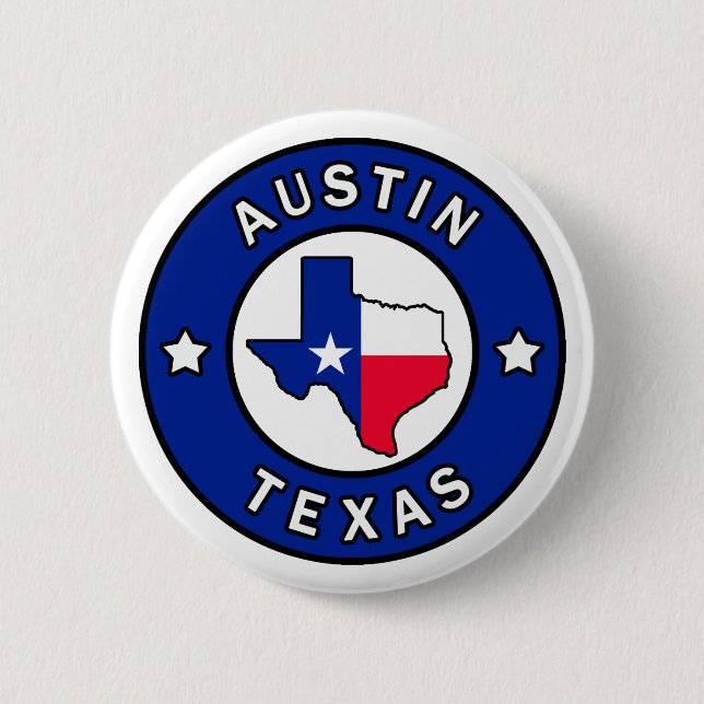 Austin Texas Button (Vorderseite)