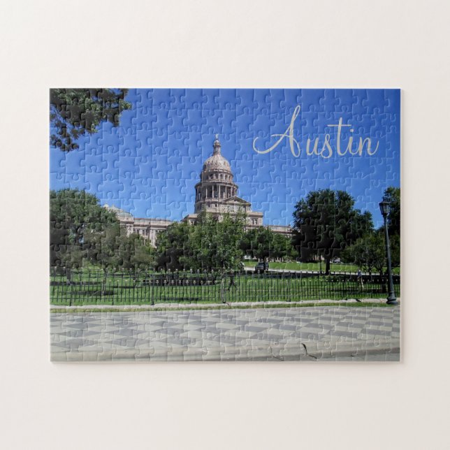 Austin Texas Capitol Building Puzzle (Horizontal)