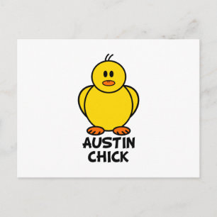 Austin Texas Chick Postkarte