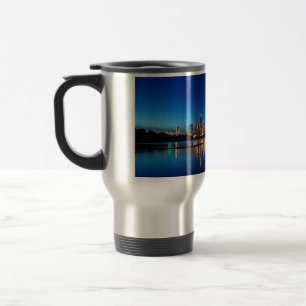 Austin Texas Downtown Night Skyline Ladybird Lake Reisebecher