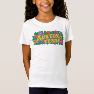 Austin Texas Florale Grafik T-Shirt