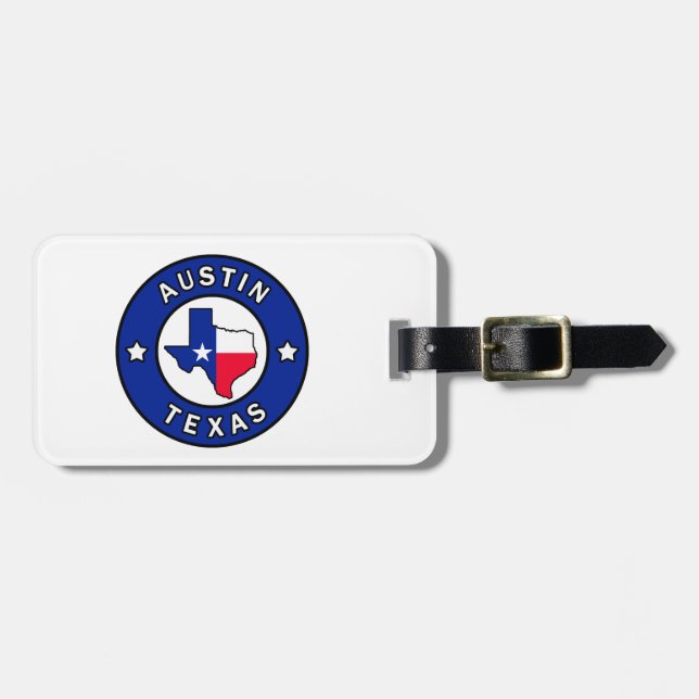 Austin Texas Gepäckanhänger (Vorderseite horizontal)