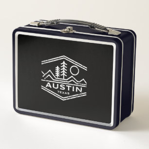 Austin Texas gibt Austin TX Outdoor Wandern Metall Brotdose