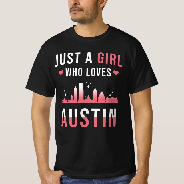 Austin Texas Girl T-Shirt (Vorderseite)