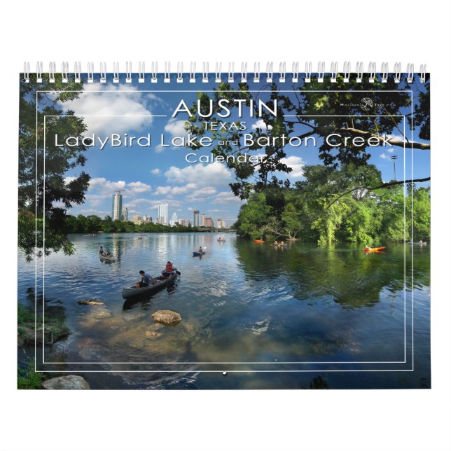 Austin Texas - LadyBird Lake und Barton Creek Kalender (Titelbild)