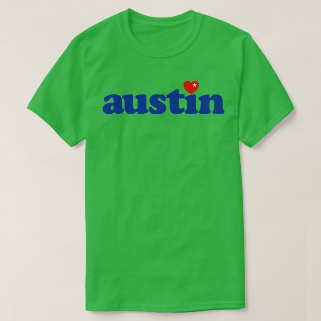 Austin Texas Liebe T-Shirt (Design vorne)