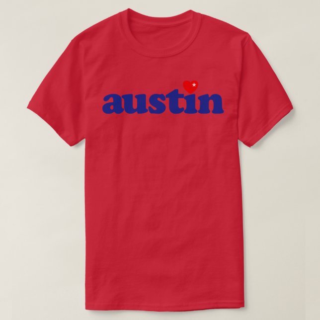 Austin Texas Liebe T-Shirt (Design vorne)