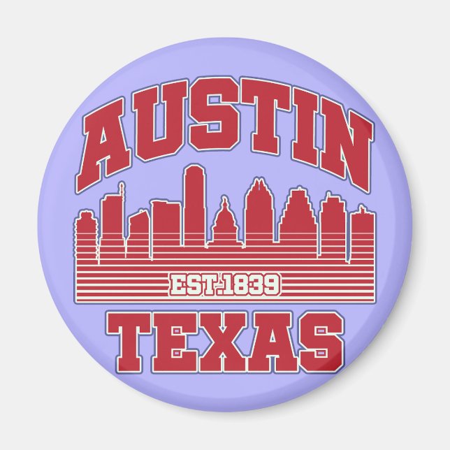 Austin, Texas Magnet (Vorne)