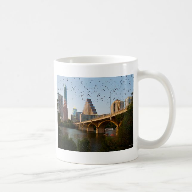 Austin, Texas mit Fledermäuse Kaffeetasse (Rechts)