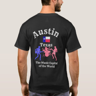 Austin Texas — Musikalische Hauptstadt — Teemaschi T-Shirt