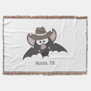 Austin Texas Niedlich Cartoon Cowboy Bat Decke