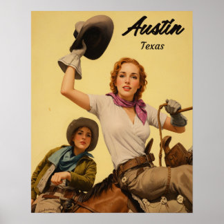 Austin, Texas Reiseplakat Poster