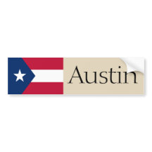 Austin, Texas schlug Flaggen-Autoaufkleber vor