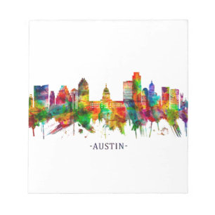 Austin Texas Skyline Notizblock