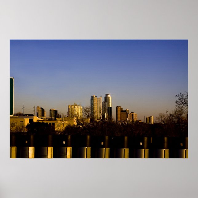 Austin Texas Skyline Poster (Vorne)