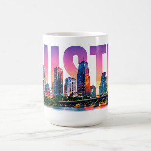 Austin Texas Skyline Reiseabenteuer Kaffeetasse