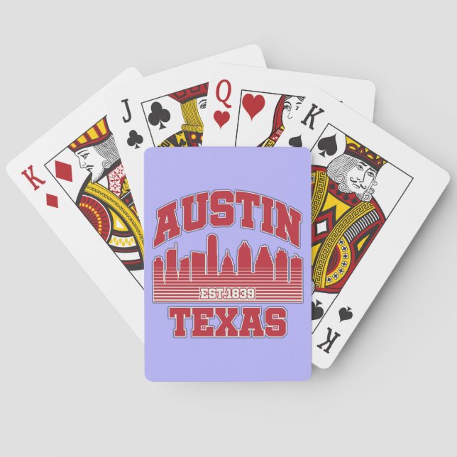 Austin, Texas Spielkarten (Rückseite)