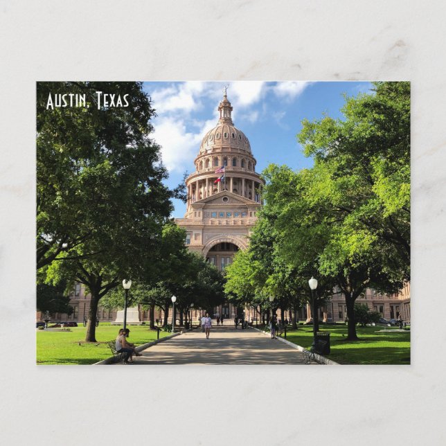 Austin Texas Staat Hauptstadt Gebäude Postkarte (Vorderseite)