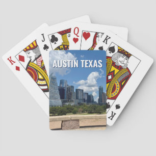 Austin Texas Stadt Skyline Fotografie Spielkarten