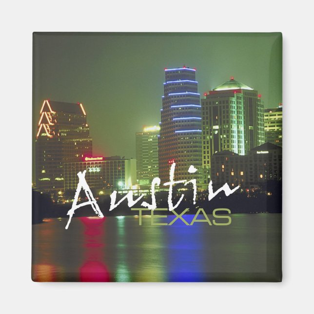 Austin Texas Travel Souvenir Kühlschrankmagnete Magnet (Vorne)