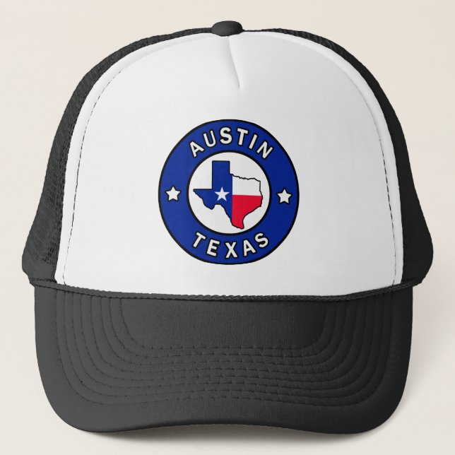 Austin Texas Truckerkappe (Vorderseite)