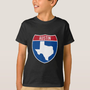 Austin Texas Tx Interstate Highway Urlaubsandenken T-Shirt