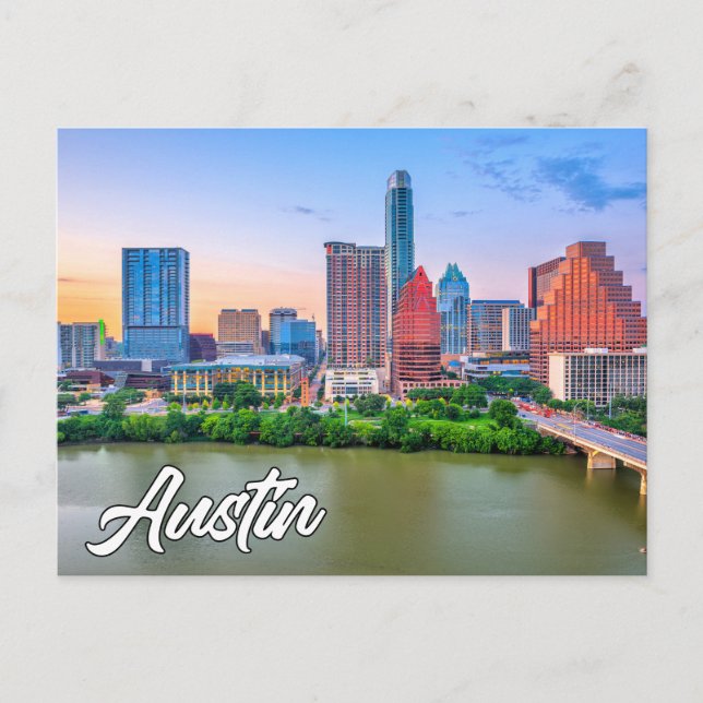 Austin, Texas, USA Postkarte (Vorderseite)