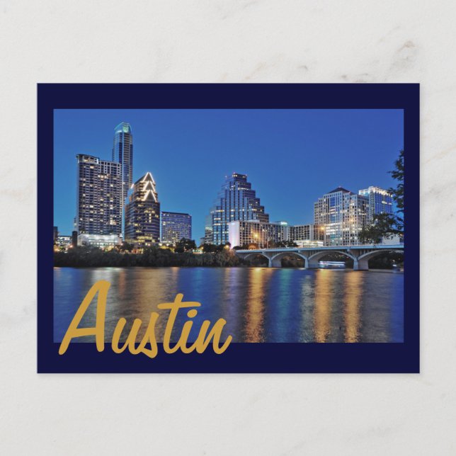Austin, Texas, USA Postkarte (Vorderseite)