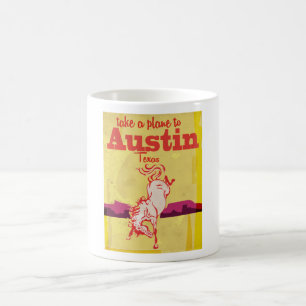 Austin Texas Vintage-Reiseplakat Kaffeetasse