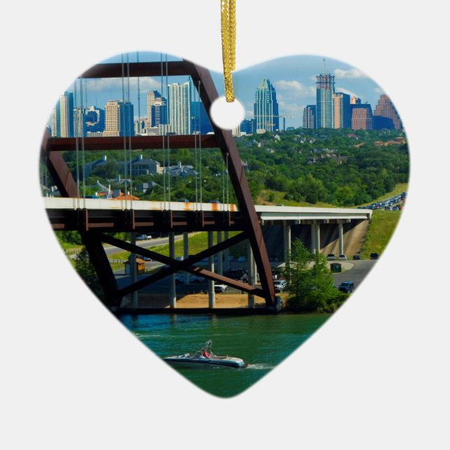 Austin, Texas von 360 Bridge Keramik Ornament (Vorne)
