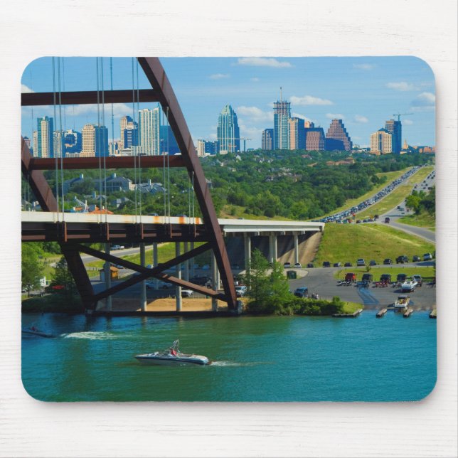 Austin, Texas von 360 Bridge Mousepad (Vorne)