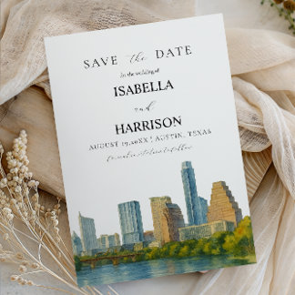 AUSTIN Texas Vorlage zum Speichern des Datums