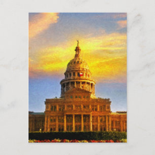 Austin TX Sunset Postkarte
