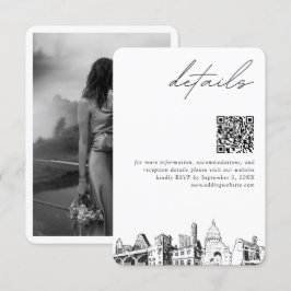 Austin Wedding Details QR Code Klein Begleitkarte