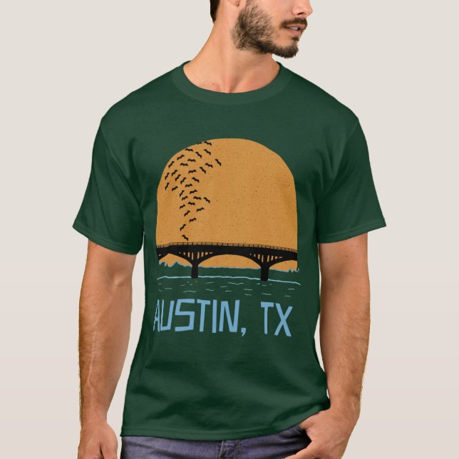 Austineas Fledermaus-Brücke-Junge T-Shirt (Vorderseite)