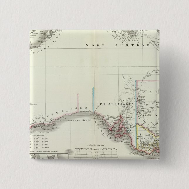 Austral-Kontinent Button (Vorderseite)