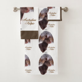 Australan Kelpie Christmas Badhandtuch Set