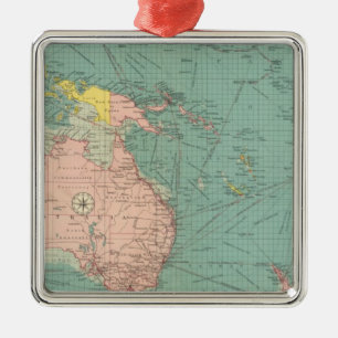 Australasian, polynesische Häfen Silbernes Ornament