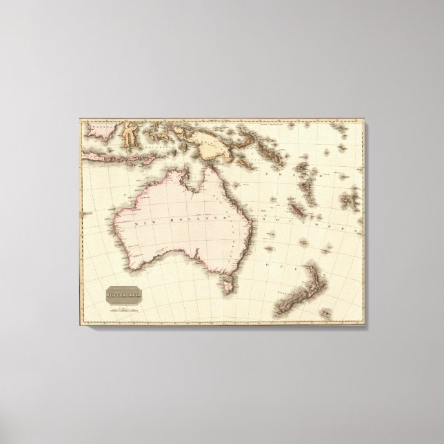 Australasien Leinwanddruck (Vorderseite)
