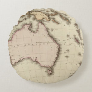 Australasien Rundes Kissen